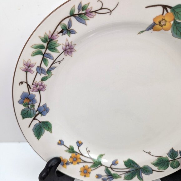 Vintage Woodhill by Citation 7 5/8" Floral Salad Plate Replacement Lot of 2 - Picture 3 of 8